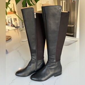 Michael Kors Bromley Flat Boot Black Nappa/Sensitive Stretch